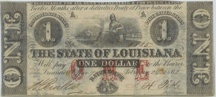 Louisiana One Dollar